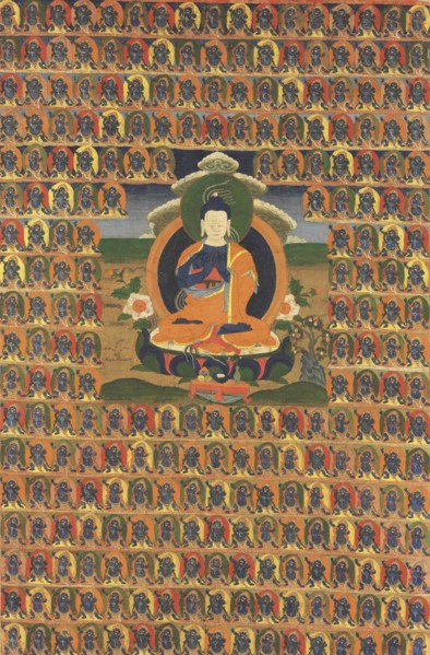 Thangka of Nagarjuna, 18th century. Creator: Tibetan culture.