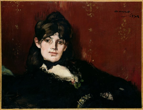 Portrait of Berthe Morisot, 1873. Creator: Manet, Édouard (1832-1883).