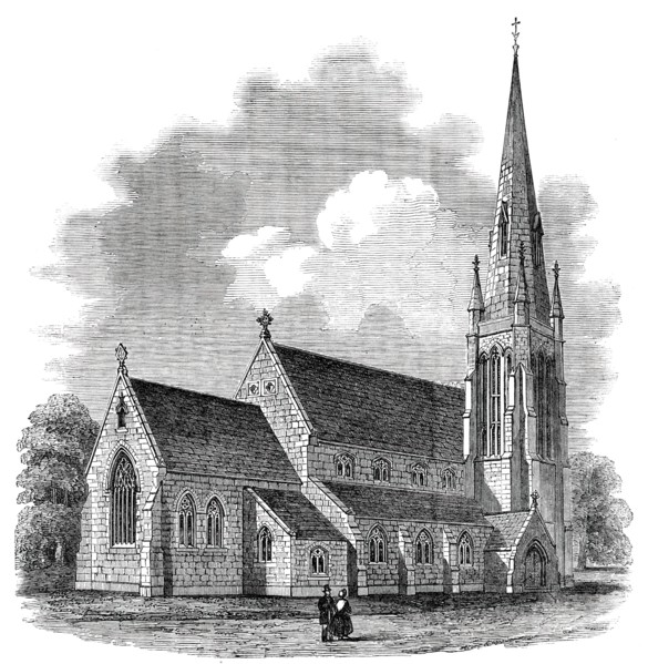 The Church of St. Stephen, Shepherd's Bush - Consecrated on Thursday, 1850. Creator: Unknown.