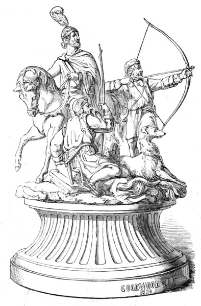 Prize Plate - Goodwood Races  - the Goodwood Cup, 1850. Creator: Unknown.