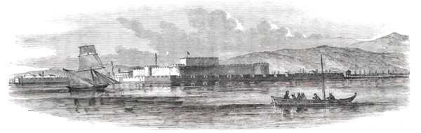 The Dardanelles - Fort of Chanah-Kalesi, from the Middle of the Channel, 1850. Creator: Unknown.
