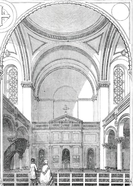 Interior of the New Greek Church London Wall, 1850. Creator: Unknown.