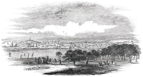 Melbourne, the Capital of Port Phillip, 1850. Creator: Unknown.