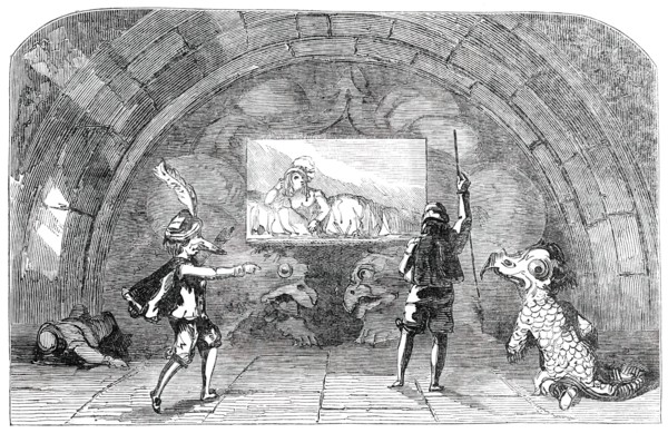 Scene from "Prince Dorus; or, The Romance of the Nose", 1850. Creator: Unknown.
