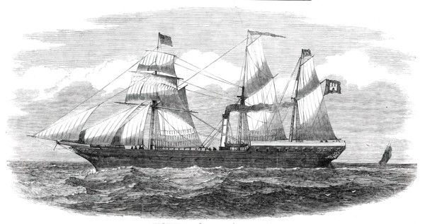 The "Helena Sloman" Steam-Ship, 1850. Creator: Unknown.