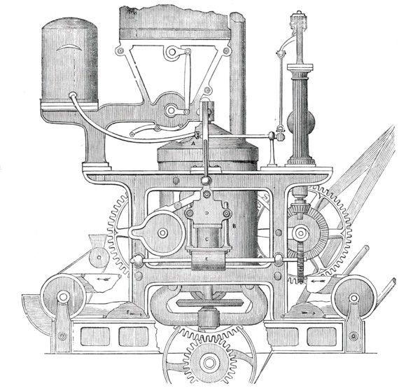 Robinson and Lee's Patent Bread-Making Machine, 1850. Creator: Unknown.