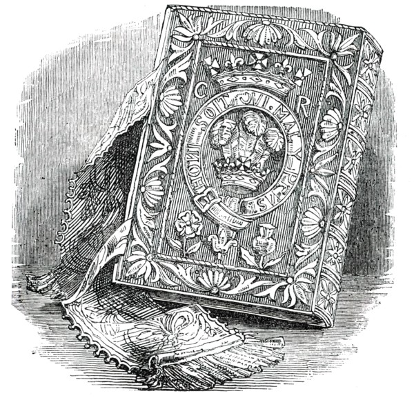 The Bible used by Charles I, 17th century, (1850).  Creator: Unknown.