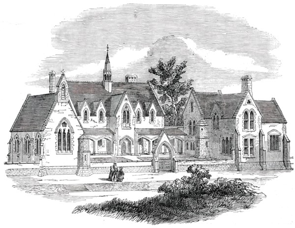 The Alfred Free Grammar-School, Wantage, Berks., 1850. Creator: Unknown.