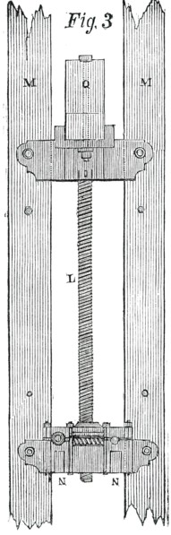 The Victoria Tower - Elevation of the Hoisting-Screw, 1850. Creator: Unknown.