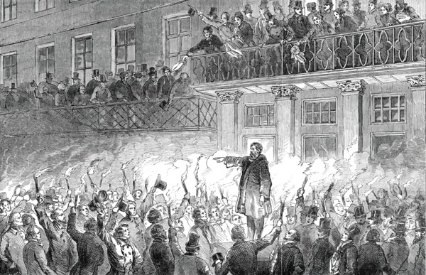 Reception of Hungarian Exiles in Philadelphia, 1850. Creator: Unknown.