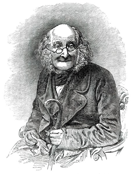 Mr. James Colman, aged 100, Feb. 14, 1850. Creator: Unknown.