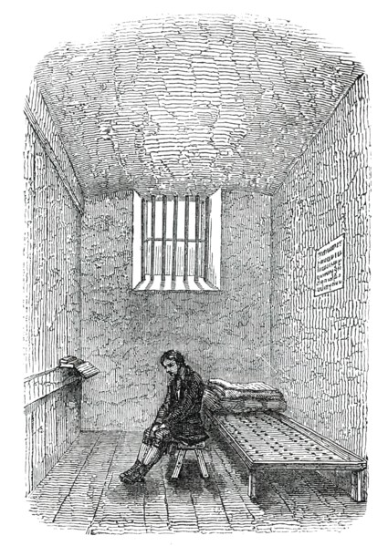 Punishment Cell, Newgate Prison, 1850. Creator: Unknown.