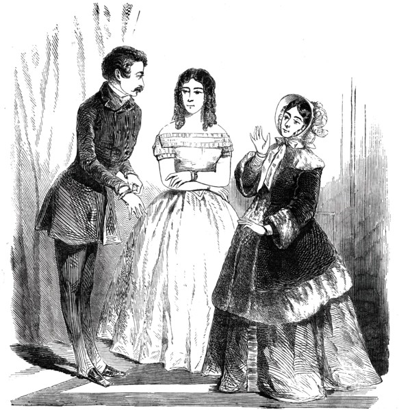 Paris Fashions for March, 1850. Creator: Unknown.