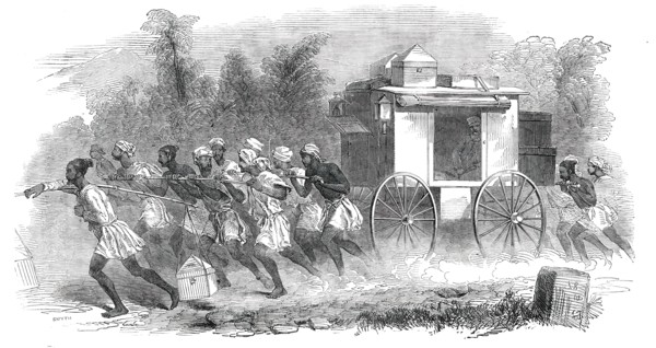 Travelling in India - Officers joining the Indian Army on Service, 1850. Creator: Smyth.