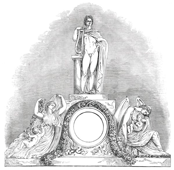 Sculpture of the New Front of Buckingham Palace - Southern Wing, 1850. Creator: Unknown.