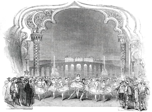 The Masquerade Scene from the New Ballet of "Les Metamorphoses", 1850. Creator: Unknown.