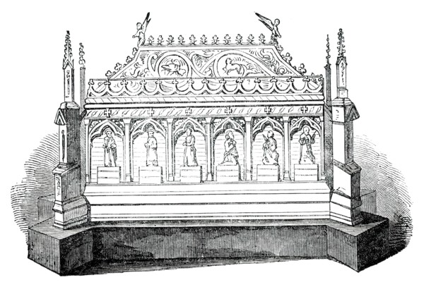 Silver-Gilt Shrine, 1850. Creator: Unknown.