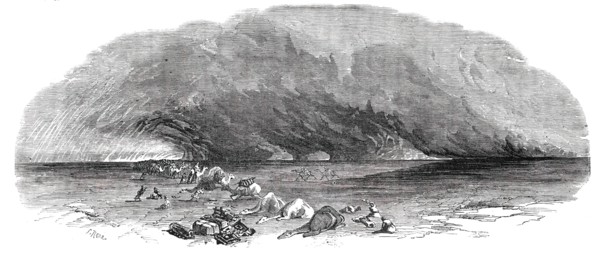 Panorama of the Nile - The Simoom, 1850. Creator: S Read.