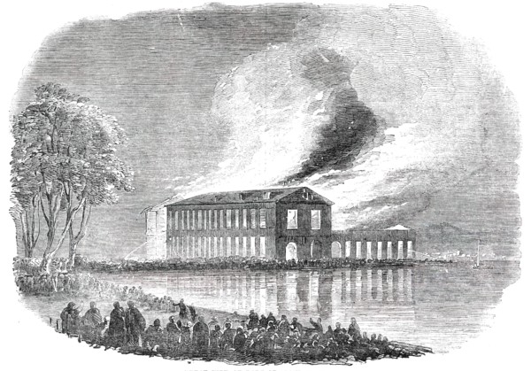 Great Fire at Port-of-Spain, Trinidad, 1850. Creator: Unknown.