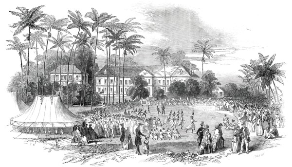 School Fete at Codrington College, Barbadoes, 1850. Creator: Unknown.