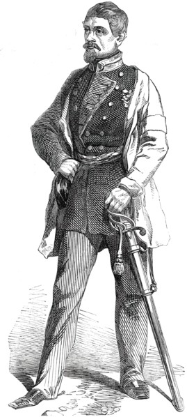 Colonel Von der Tann, Chief of the Staff of General Willisen, 1850. Creator: Unknown.