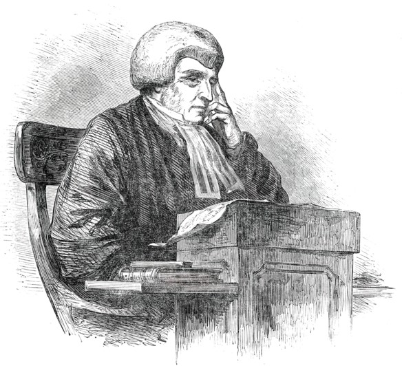 The New Vice-Chancellor, Sir R. M. Rolfe, 1850. Creator: Unknown.
