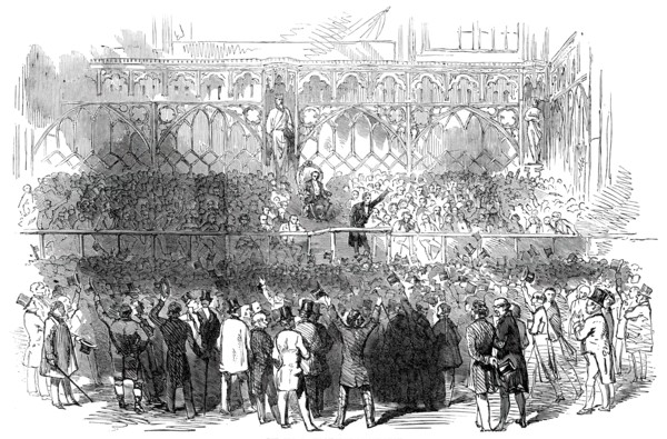 The Great City Meeting at Guildhall, 1850. Creator: Unknown.