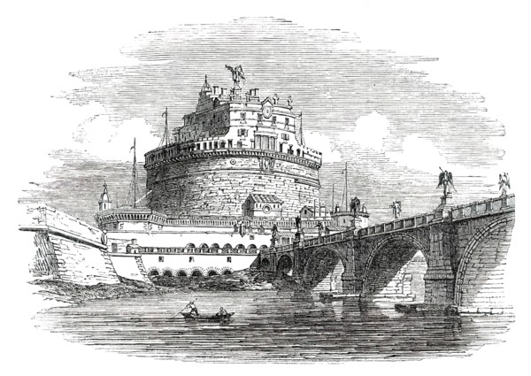 Castle of St. Angelo - Rome, 1850. Creator: Unknown.