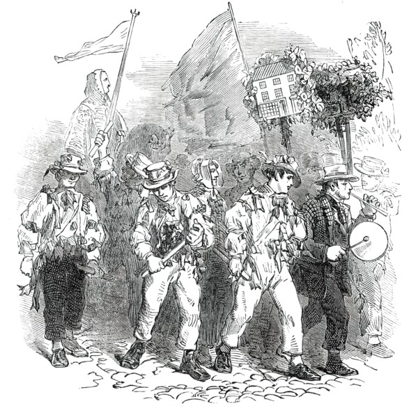 Lichfield "Greenhill Bower" - the Morris Dancers, 1850. Creator: Unknown.