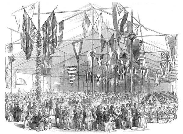 Entertainment to the...Coldstream Guards..., 1850.  Creator: Unknown.