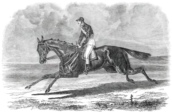 Rhedycina, Winner of the Oaks Stakes, at Epsom, 1850. Creator: Unknown.