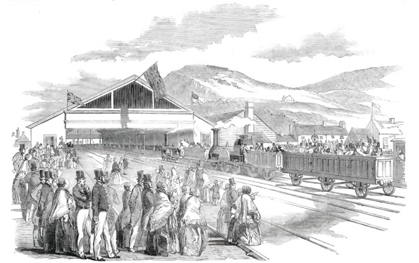 The Terminus, at Swansea, 1850. Creator: Unknown.