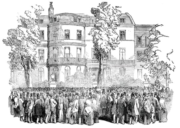Whitehall Gardens, London, 1850.  Creator: Unknown.