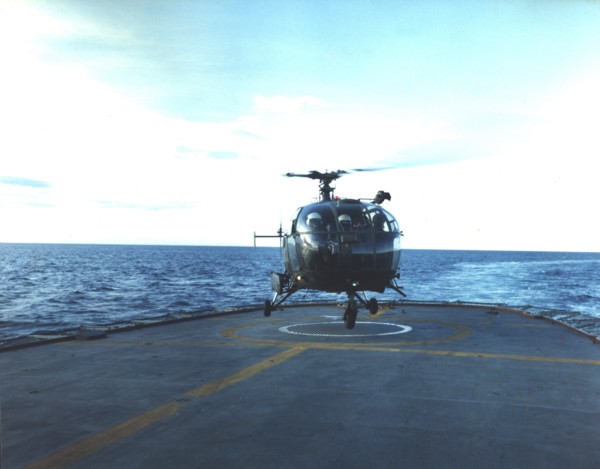 Helicopter, Falklands War, 1982. Creator: Luis Rosendo.