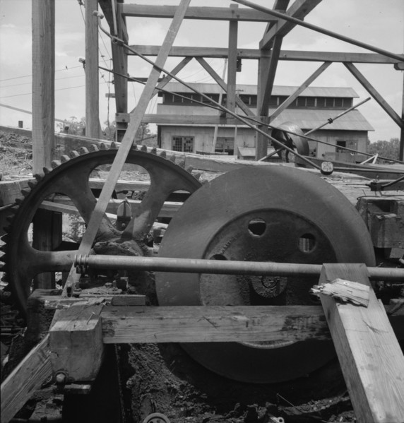 Lumber mill which is being dismantled, Careyville, Florida, 1937. Creator: Dorothea Lange.