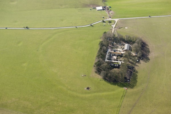 Bilbury Rings, an Iron Age multivallate hillfort earthwork, Wylye Down, Wiltshire, 2016. Creator: Damian Grady.