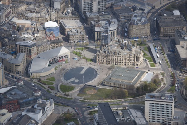 Centenary Square, Bradford, West Yorkshire, 2016. Creator: Dave MacLeod.
