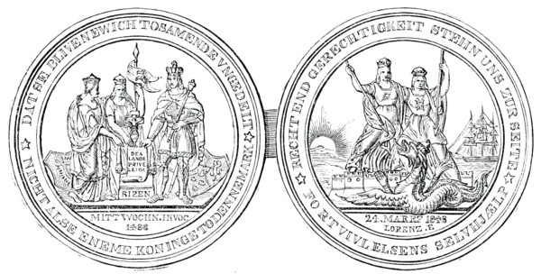 The Schleswig-Holstein Medal, 1850. Creator: Unknown.