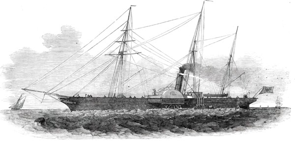 The Emperor of Russia's Steam-Yacht "Peterhoff", 1850. Creator: Unknown.