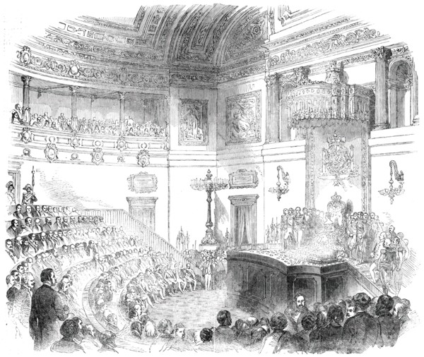 Opening of the Spanish Cortes by Queen Isabella, 1850. Creator: Unknown.