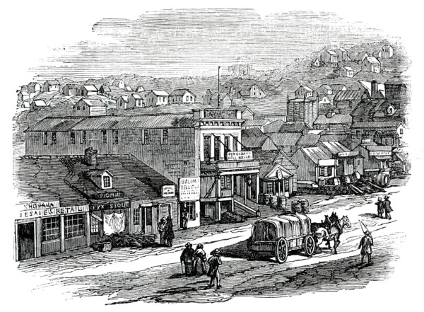 Blay-Place, San Francisco, 1850. Creator: Unknown.