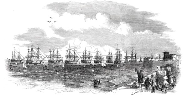 The French Squadron in Position, 1850. Creator: Unknown.