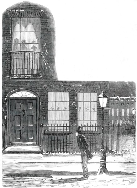 The Young Man Who is Alone, on Christmas Day - drawn by Leech, 1850. Creator: Unknown.