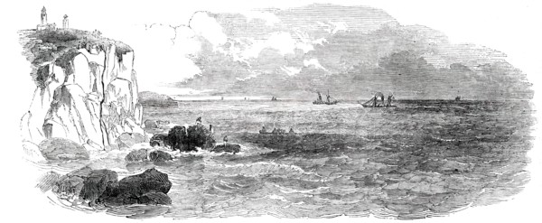 Submarine Electric Telegraph between Dover and Calais - The Electric Wire at Cape Grinez, 1850. Creator: Unknown.