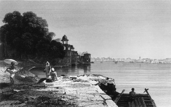 'Jahara Baug. - Agra', 1834. Creator: Thomas Shotter Boys.