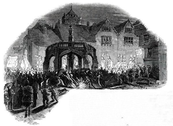 Anti-Papal Demonstration at Salisbury, 1850. Creator: Unknown.