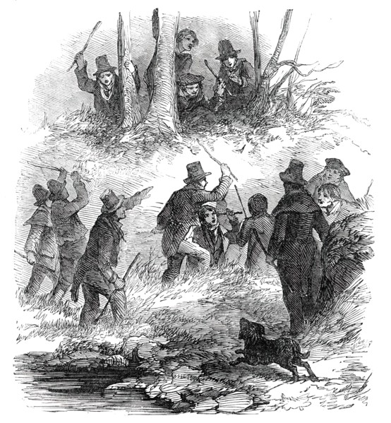 Hunting the Wren at Christmas, 1850. Creator: Unknown.