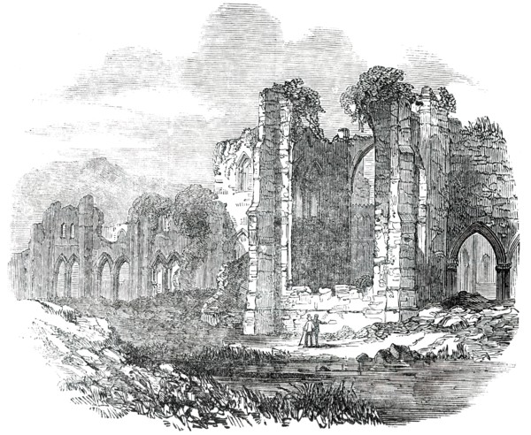 Opening of the Whitehaven and Furness Junction Railway - Furness Abbey, 1850. Creator: Unknown.