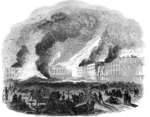 The Fourth Great Fire at San Francisco, 1850. Creator: Unknown.