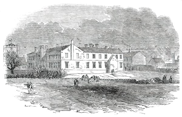Opening of the Whitehaven and Furness Junction Railway - St. Bees College, 1850. Creator: Unknown.